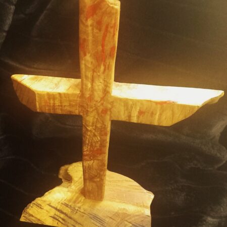 CROSS WITH RED FILLINGS